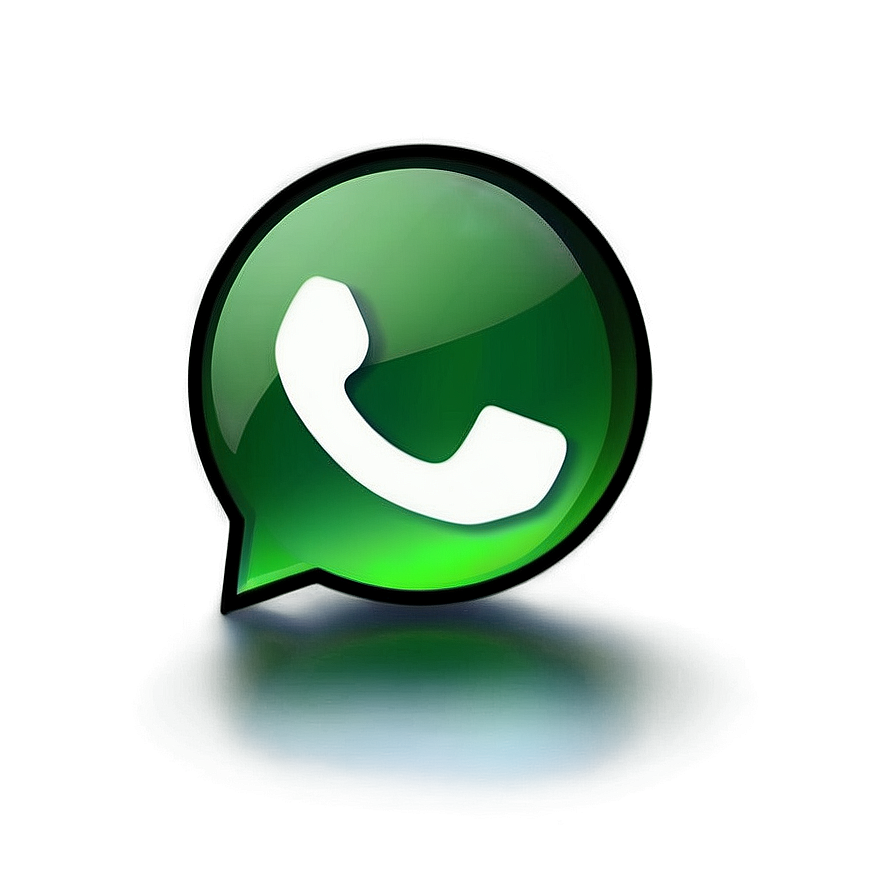 Whatsapp Logo With Reflection Png Rbq PNG image