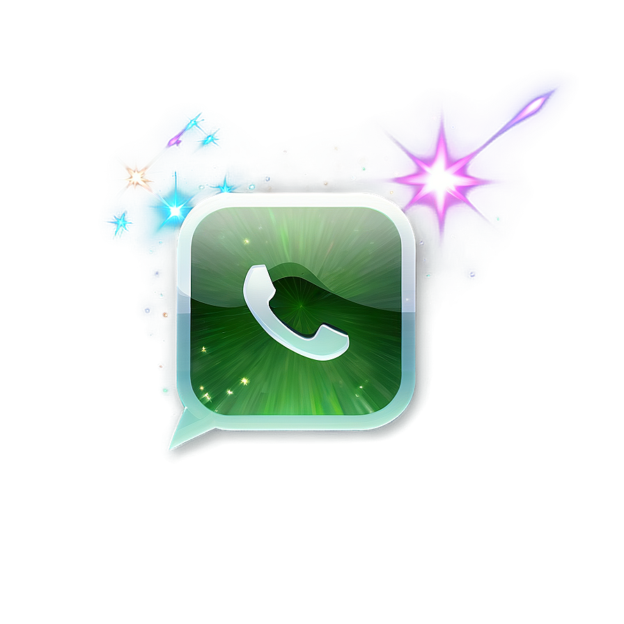 Whatsapp Logo With Sparkles Png Bik47 PNG image