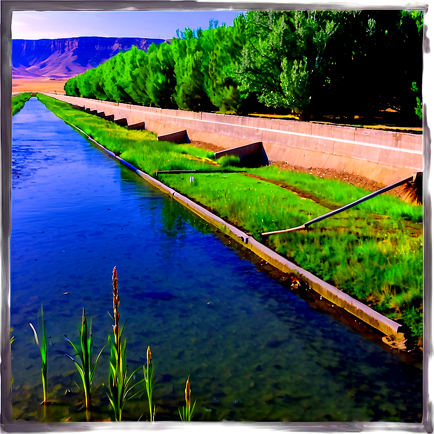 Wheatland Wyoming Irrigation Canal Png Emu47 PNG image