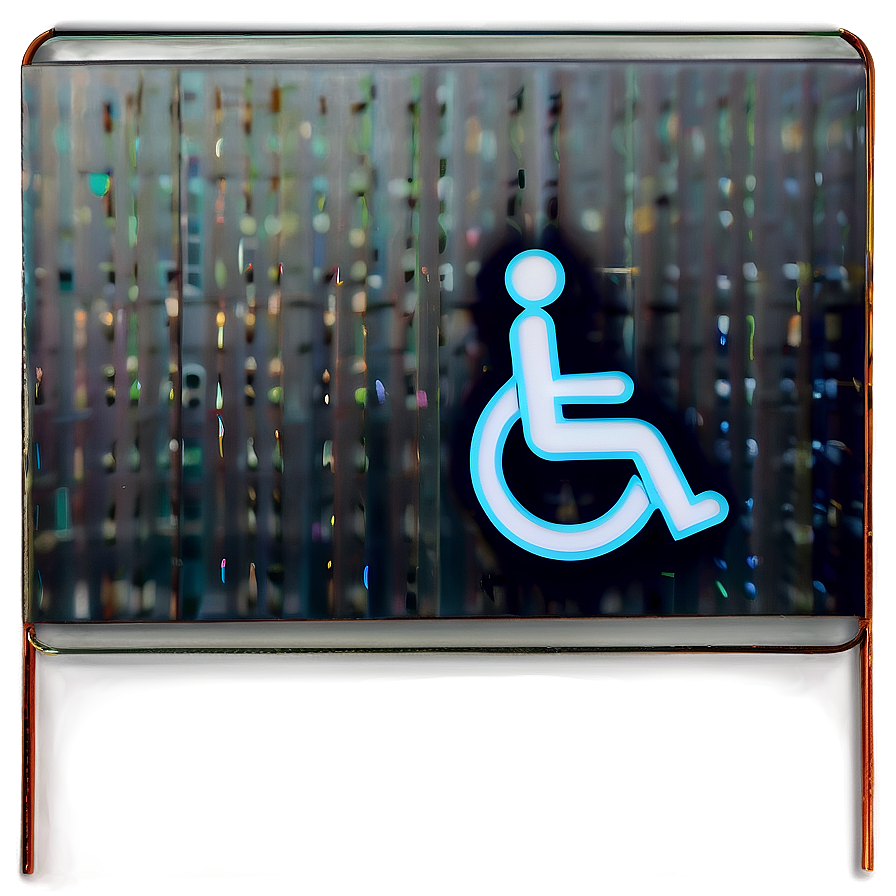 Wheelchair Accessible Bathroom Sign Png 06212024 PNG image