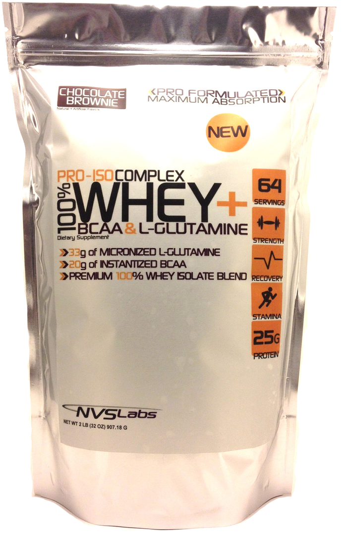 Whey Protein Complex Chocolate Brownie Flavor PNG image