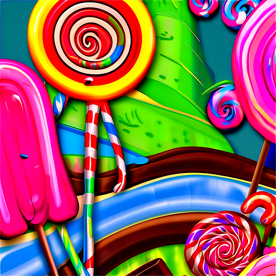 Whimsical Candy Land Scene Png 12 PNG image