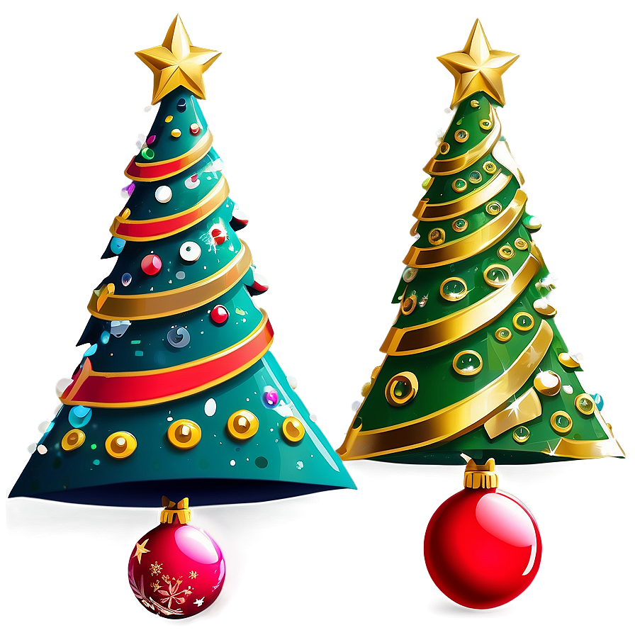 Whimsical Cartoon Christmas Tree Png Tji65 PNG image