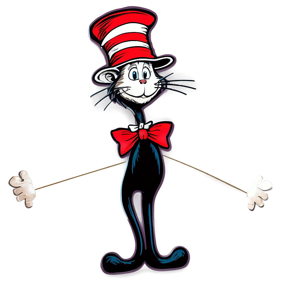 Whimsical Cat In The Hat Png Rlp PNG image