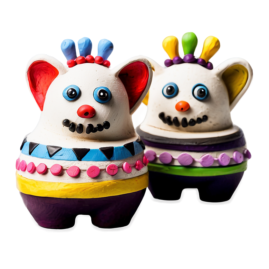 Whimsical Clay Creatures Png 06212024 PNG image