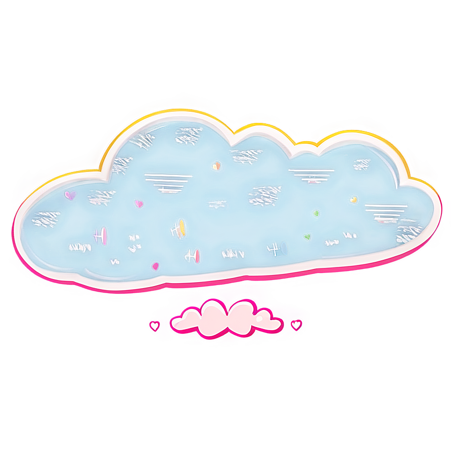 Whimsical Cloud Art Png 06252024 PNG image