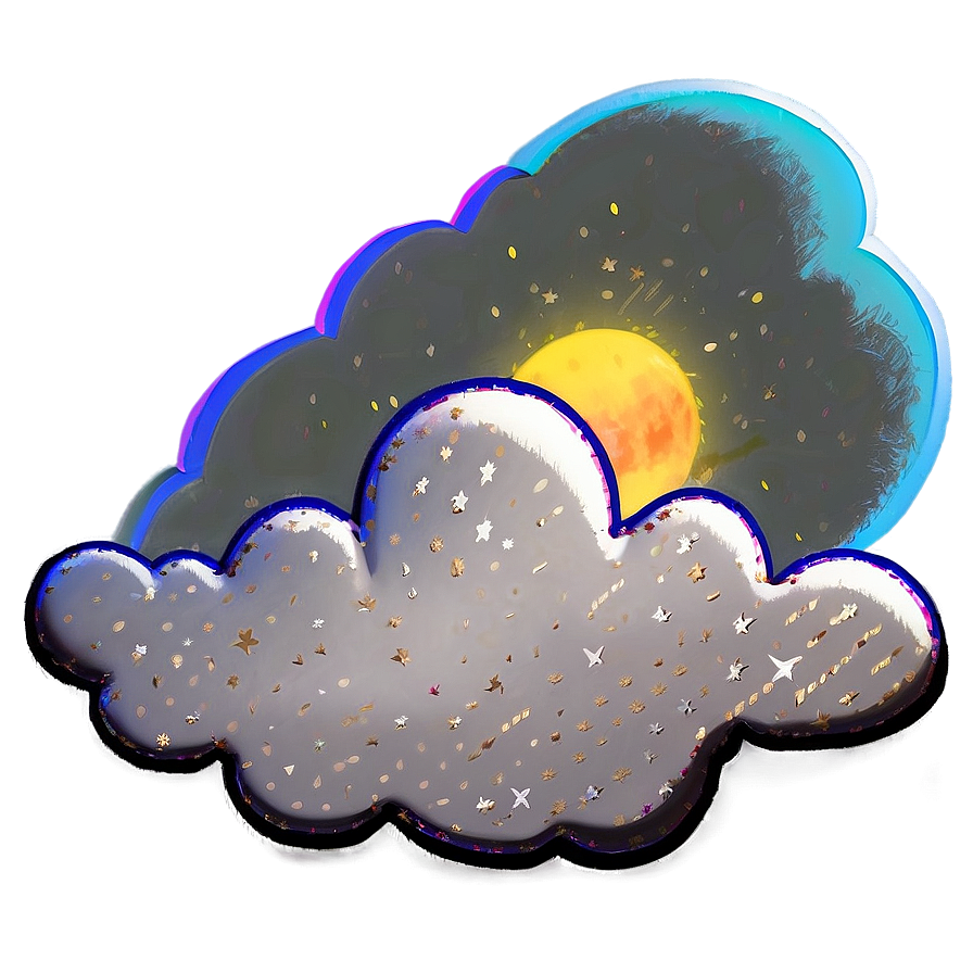 Whimsical Cloud Art Png Sds72 PNG image