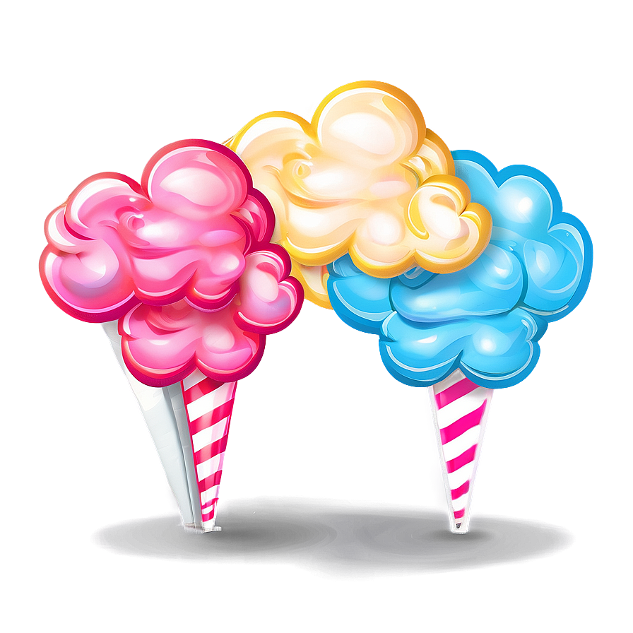 Whimsical Cotton Candy Clouds Png Frx PNG image