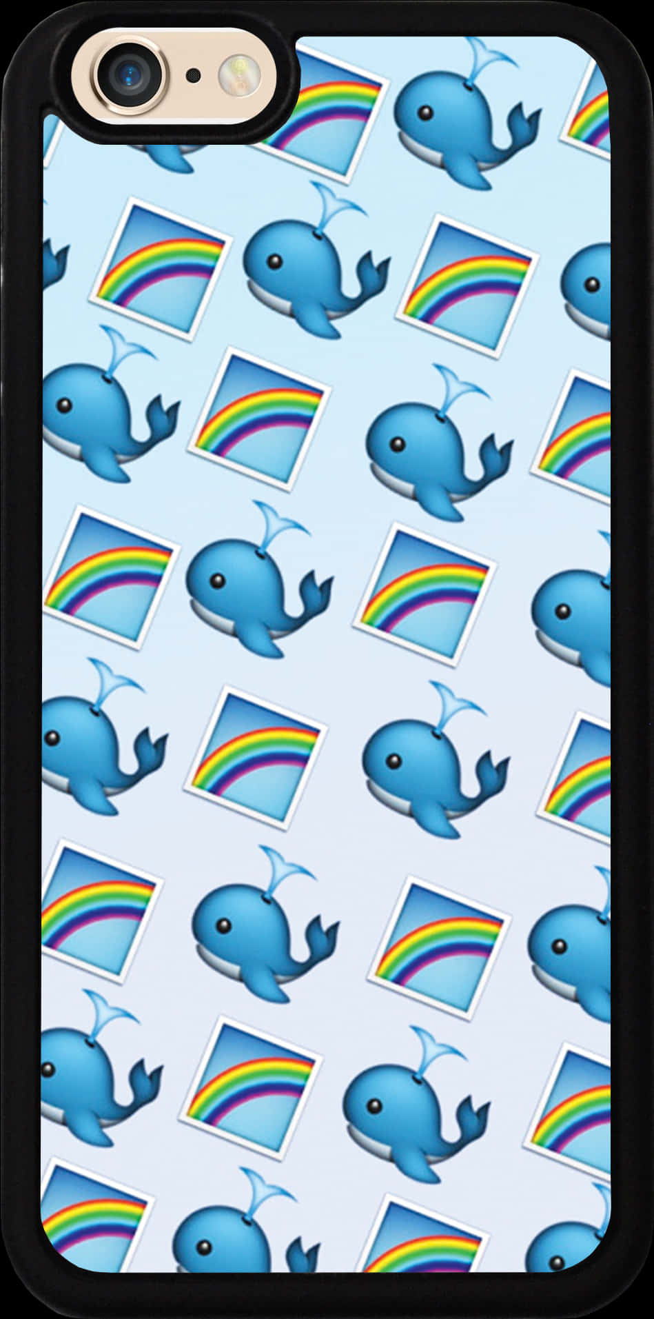 Whimsical Elephants Rainbows Phone Case PNG image