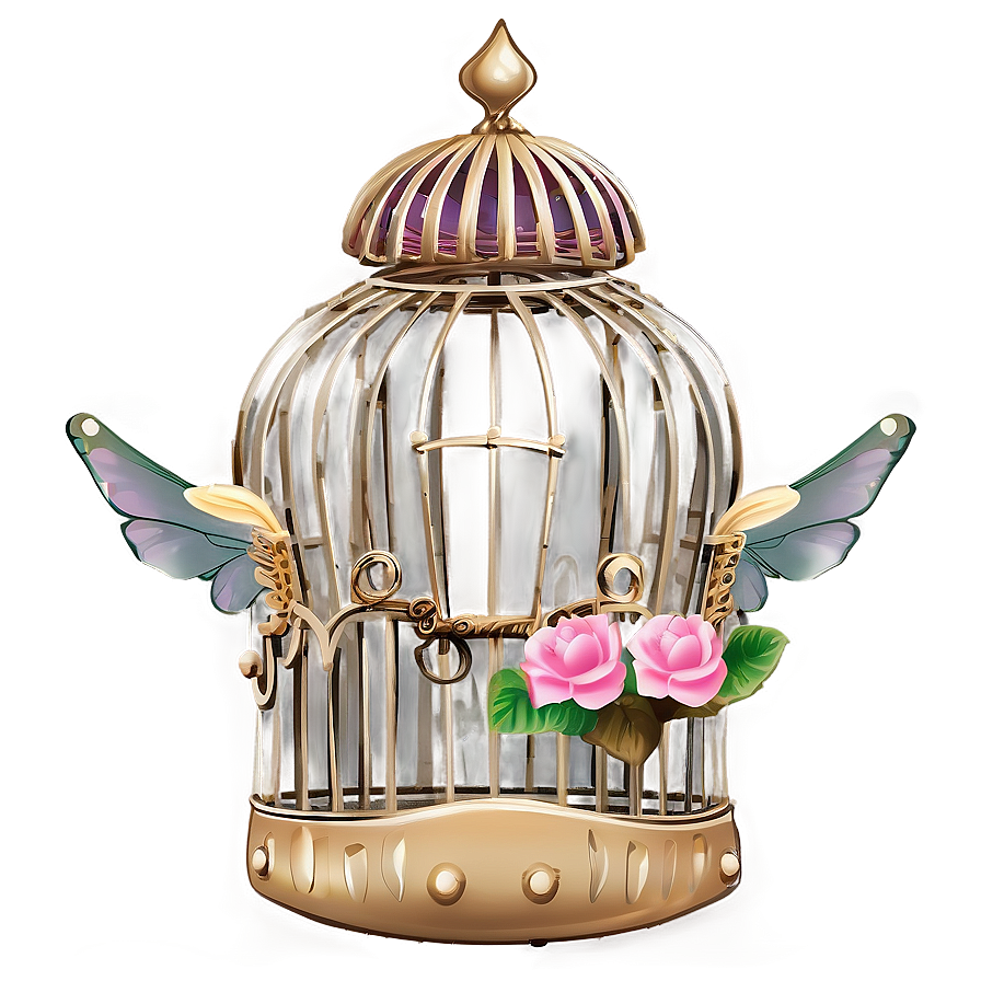 Whimsical Fairy Cage Png 05252024 PNG image