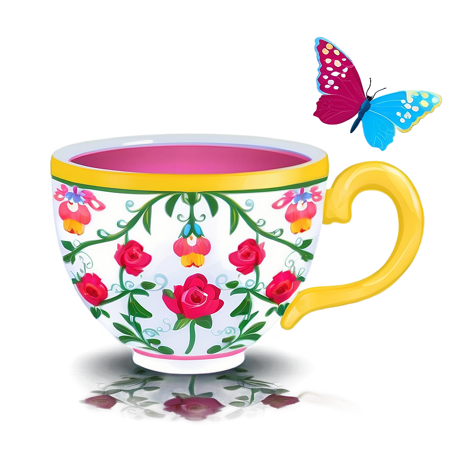 Whimsical Fairy Tale Tea Cup Png 05252024 PNG image