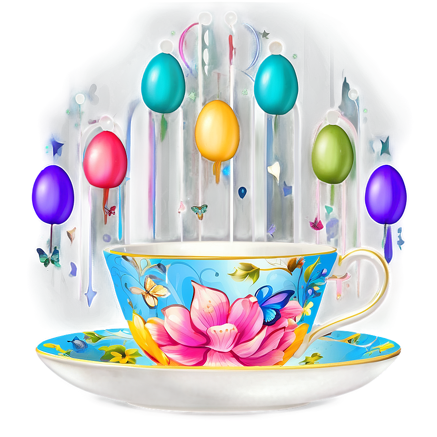 Whimsical Fairy Tale Tea Cup Png 05252024 PNG image