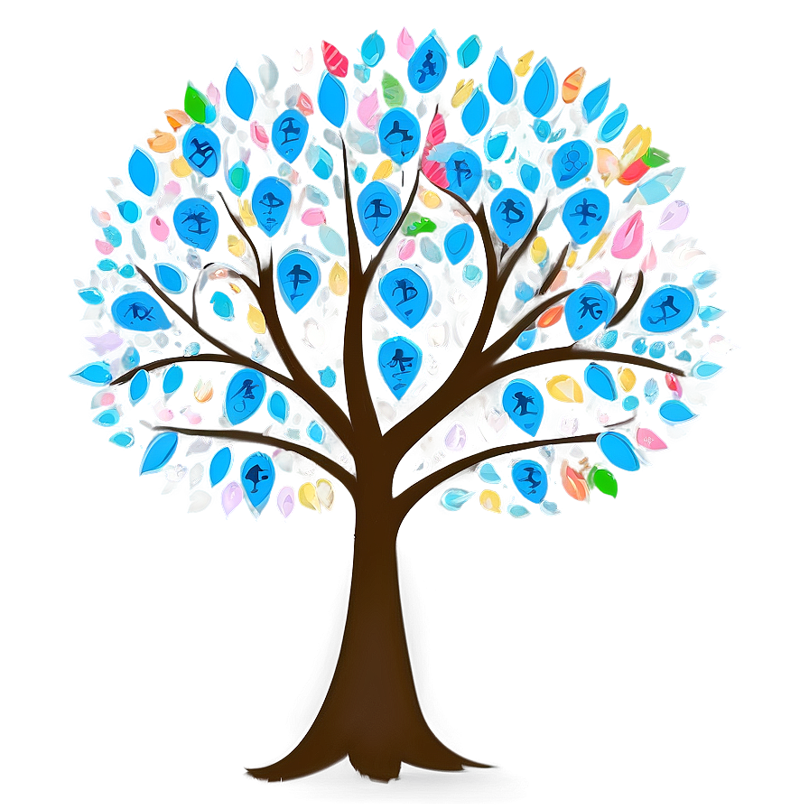 Whimsical Family Reunion Tree Png Ema50 PNG image