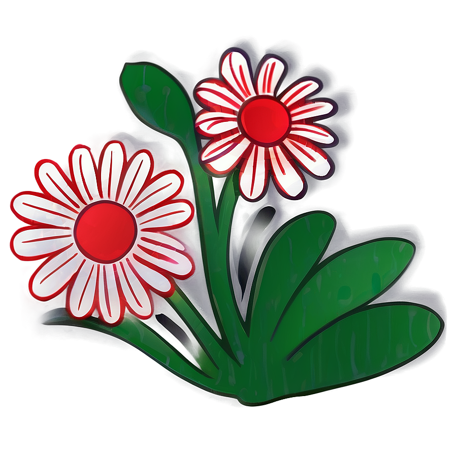 Whimsical Flower Doodle Png 06262024 PNG image