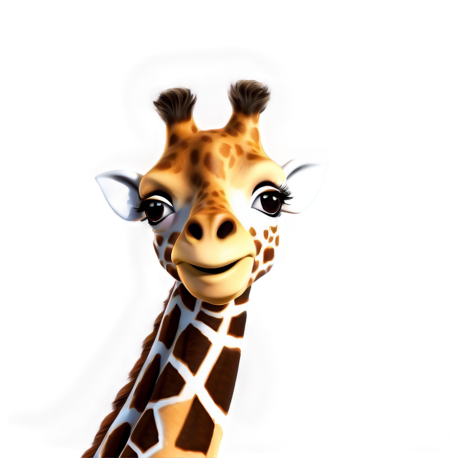 Whimsical Giraffe Character Png Xif85 PNG image