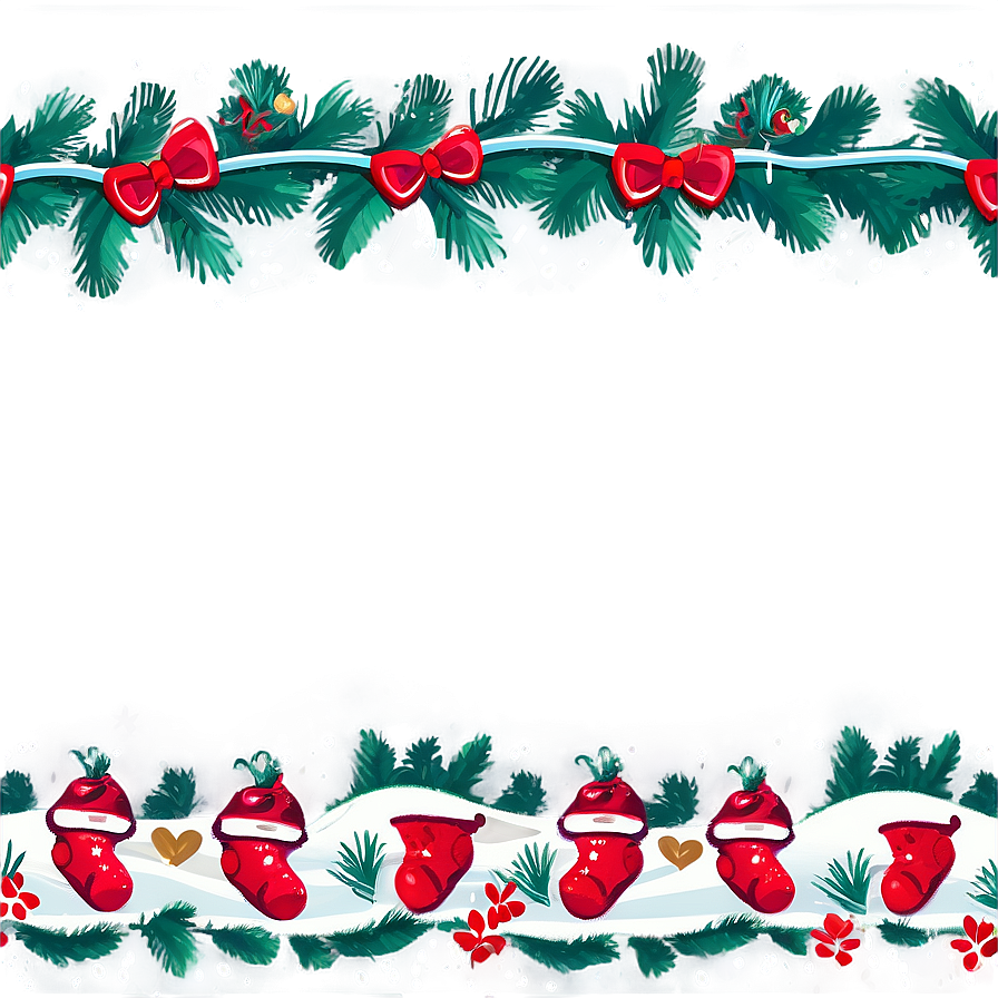 Whimsical Holiday Border Png 99 PNG image