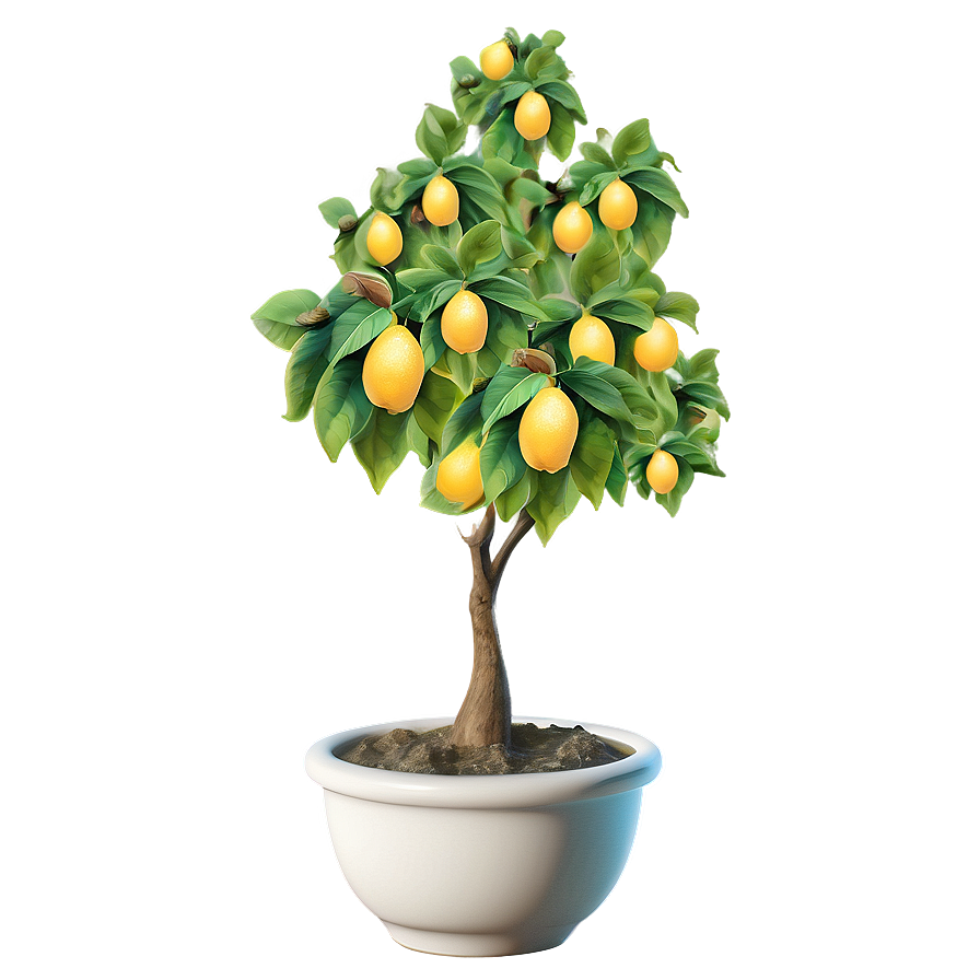 Whimsical Lemon Tree Art Png 94 PNG image