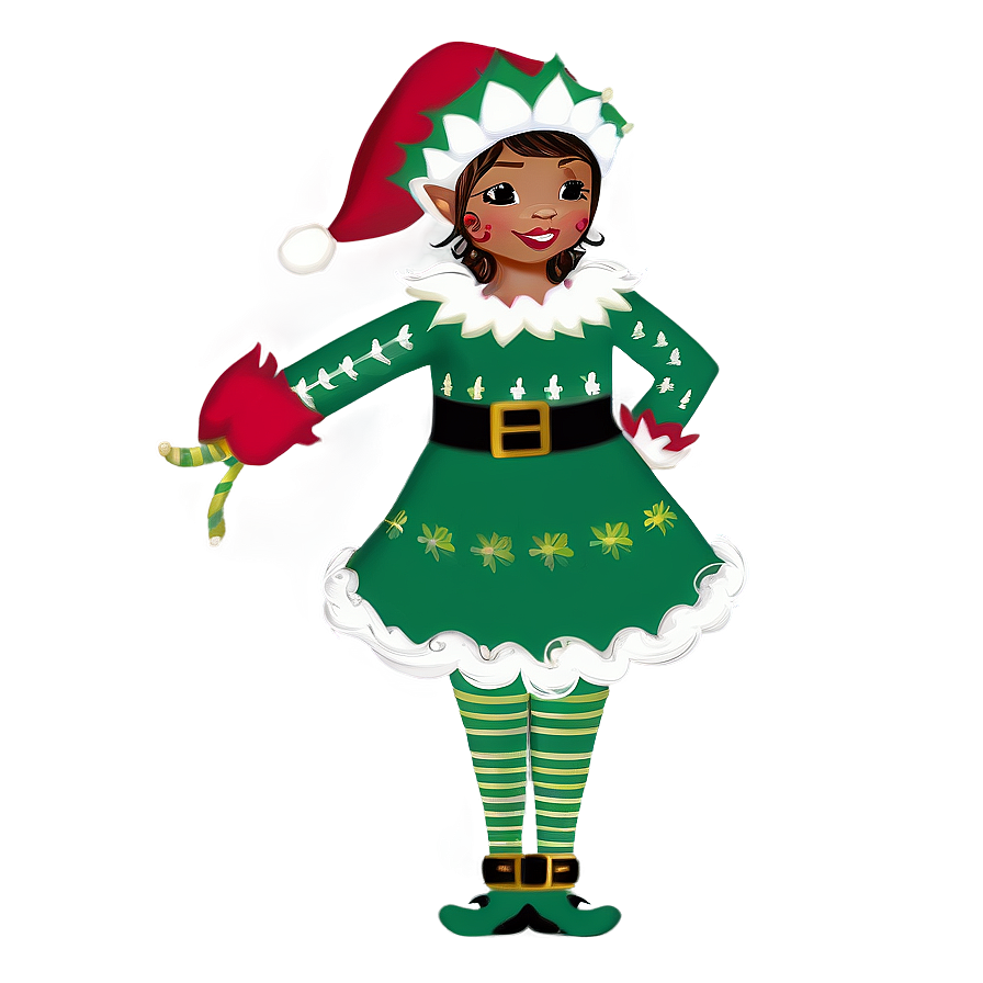 Whimsical Noel Elf Png Pmq PNG image