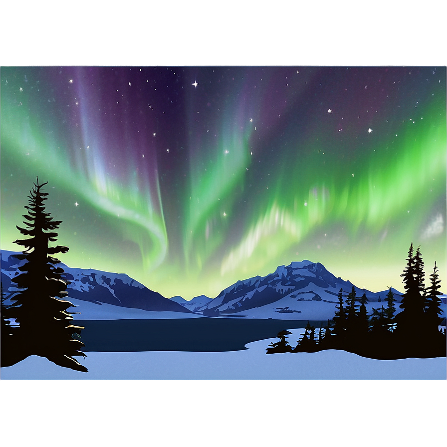 Whimsical Northern Lights Png Kfb68 PNG image