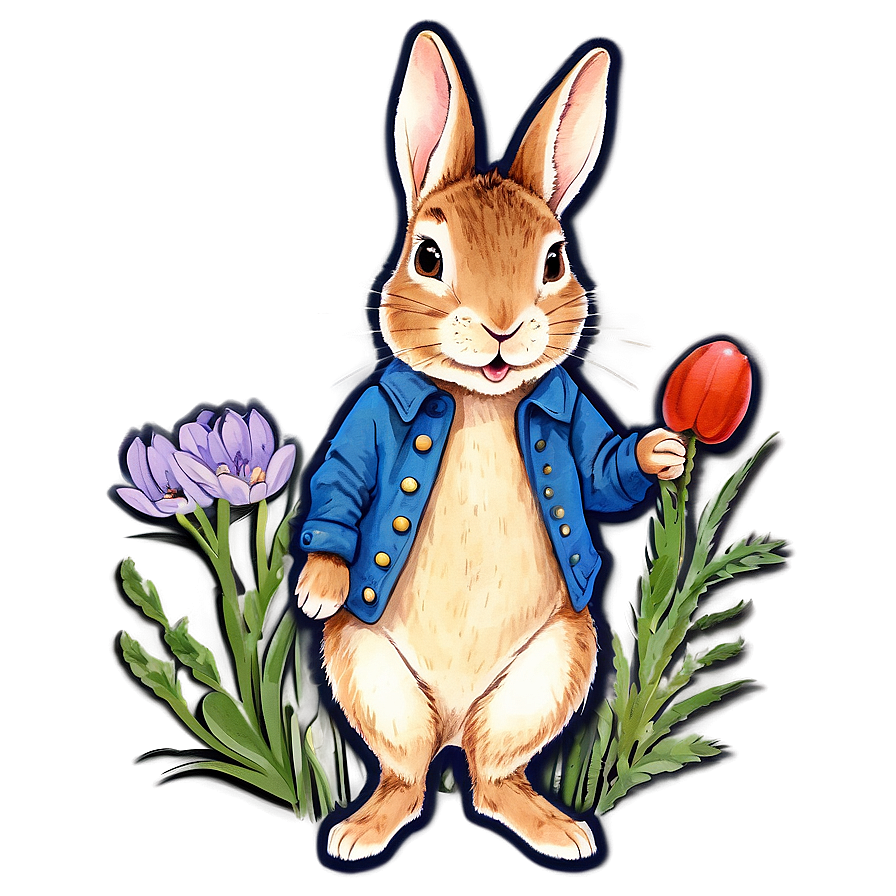 Whimsical Peter Rabbit Art Png 94 PNG image