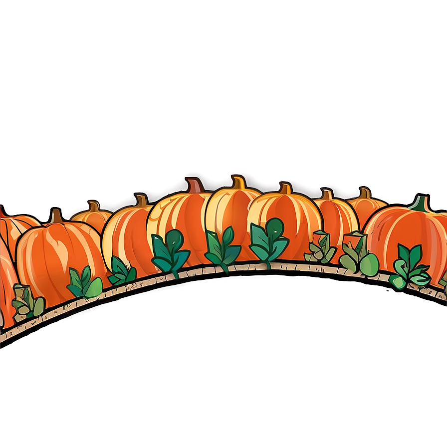 Whimsical Pumpkin Patch Journey Png Jet17 PNG image