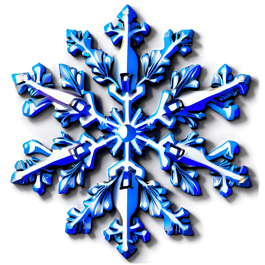 Whimsical Snowflake Pattern Png 05252024 PNG image