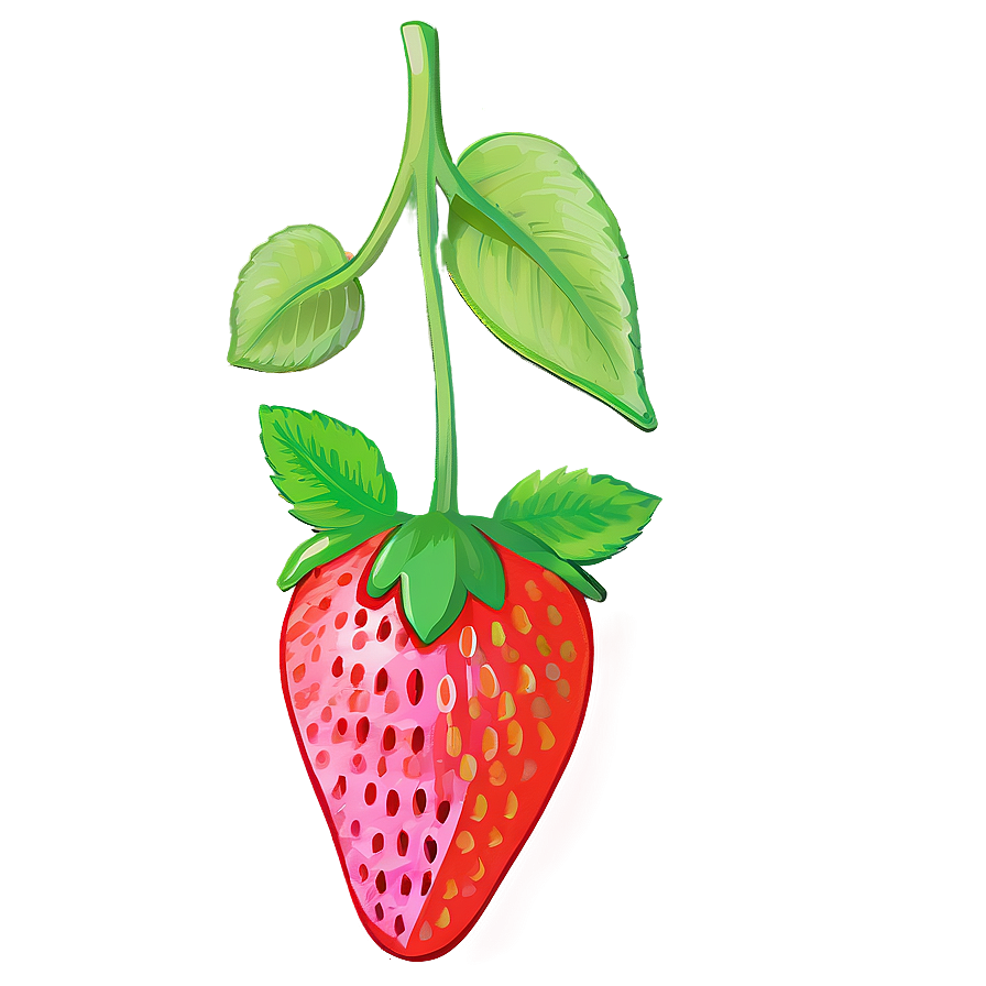 Whimsical Strawberry Png 20 PNG image