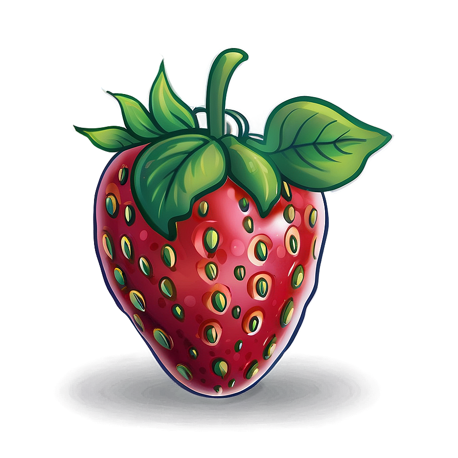 Whimsical Strawberry Png 77 PNG image