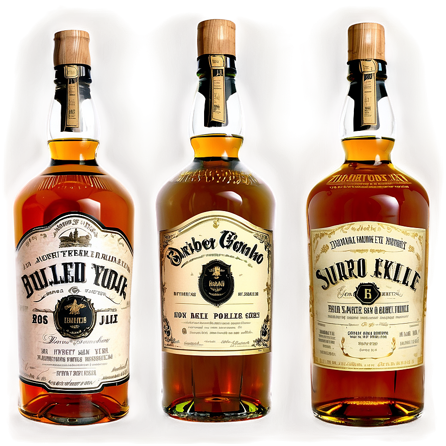 Whiskey Bottle Collection Png Pdc PNG image