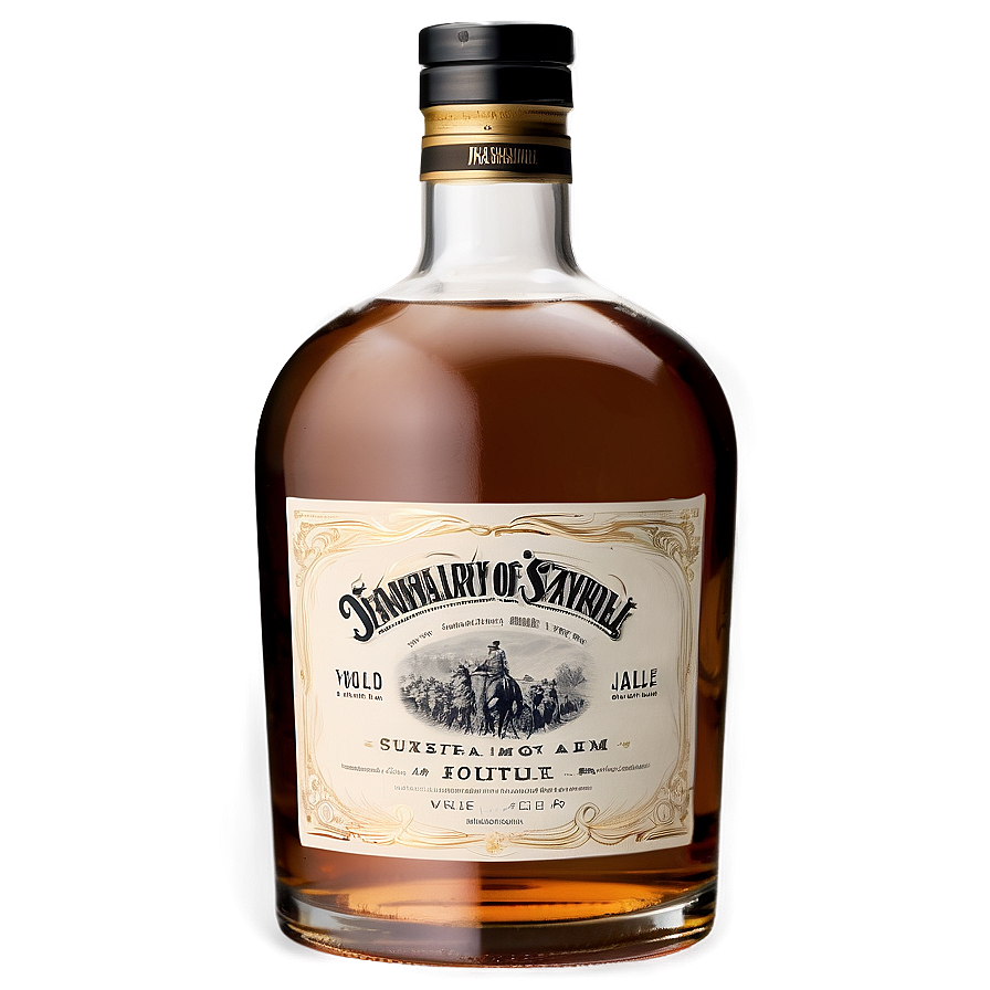 Whiskey Bottle Label Png Itr PNG image