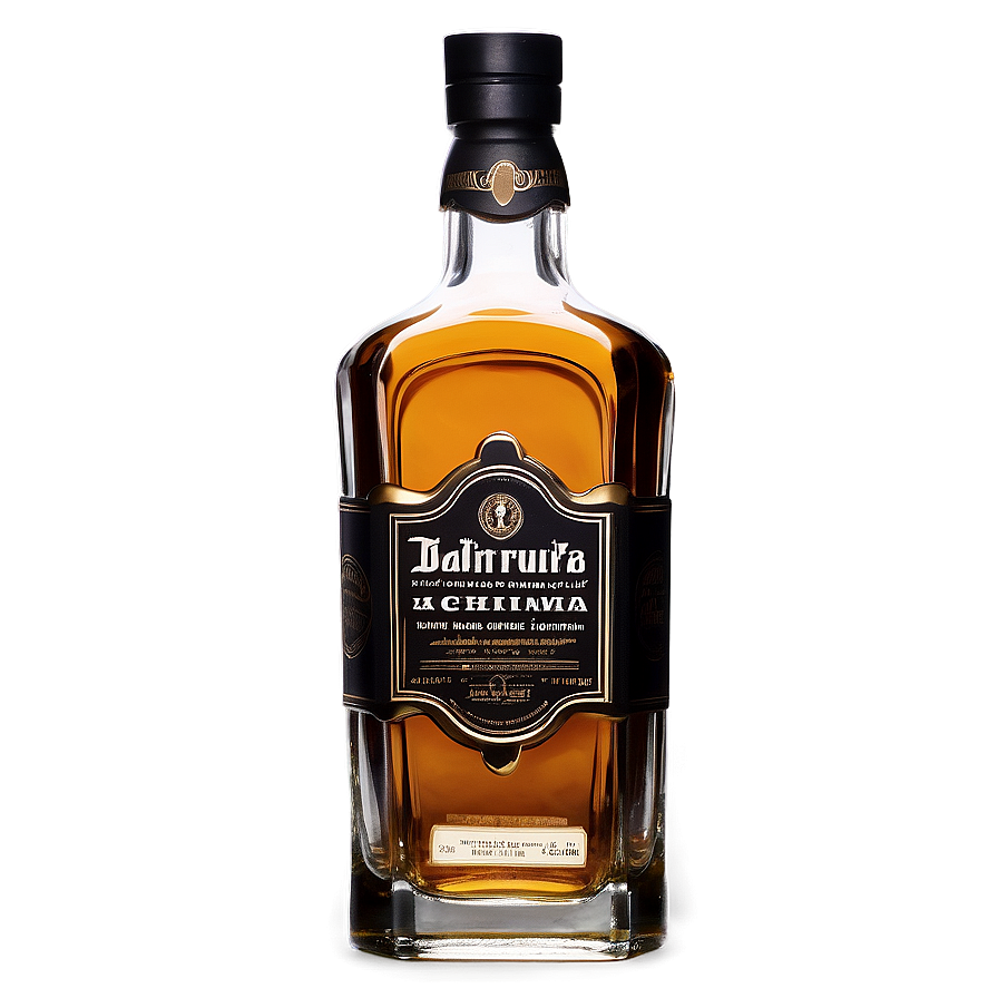 Whiskey Bottle Unique Design Png 06212024 PNG image