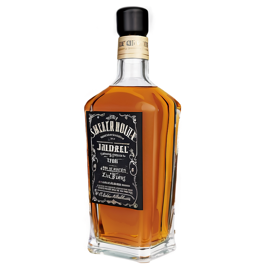 Whiskey Bottle Unique Design Png Ceu77 PNG image