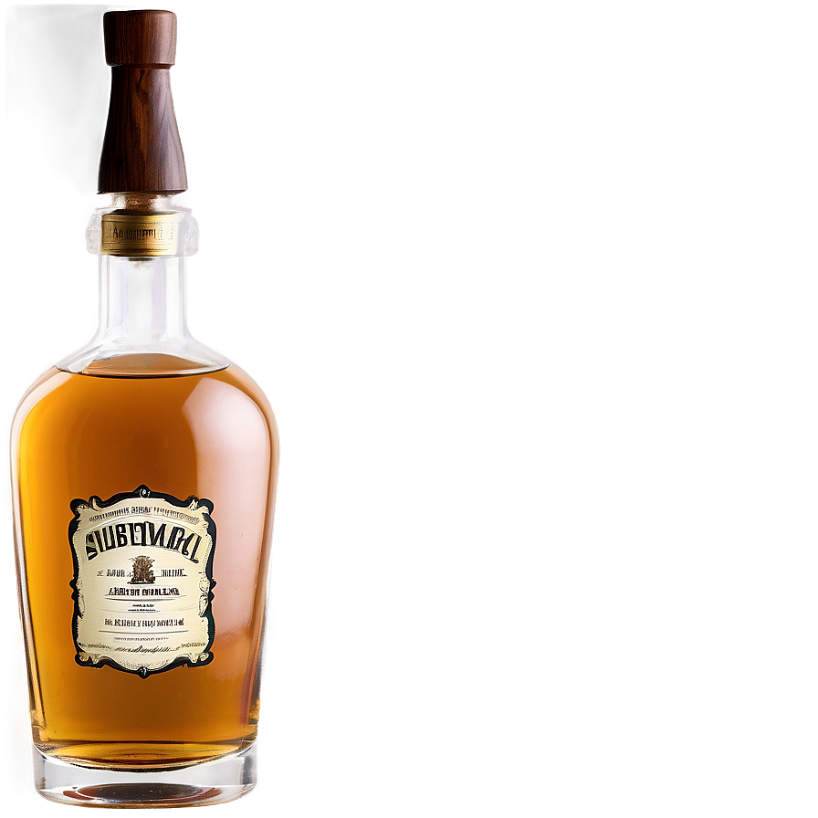 Whiskey Bottle With Label Png Lbo81 PNG image