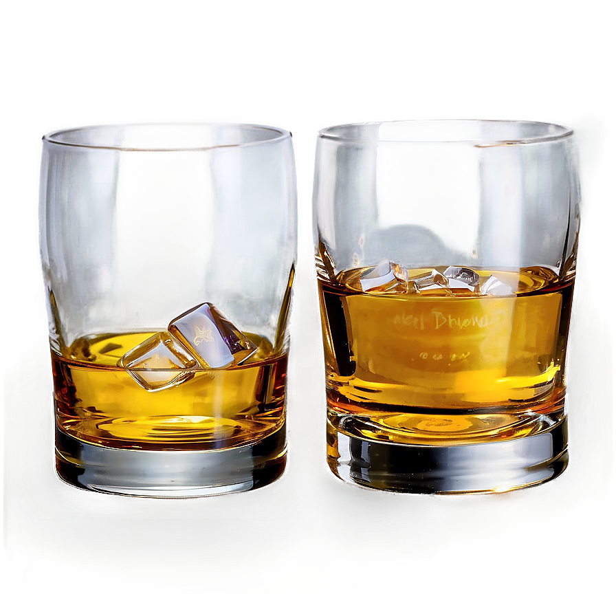 Whiskey Glass With Light Reflection Png 06132024 PNG image