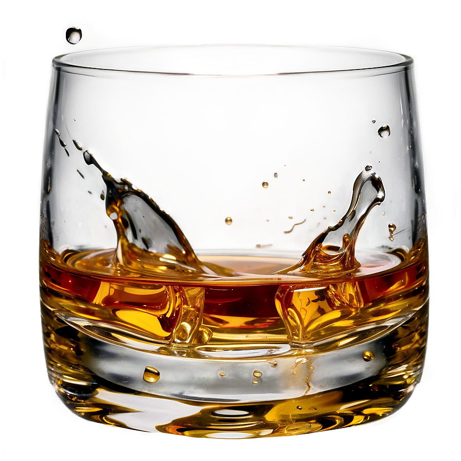 Whiskey Glass With Splash Png Yys PNG image