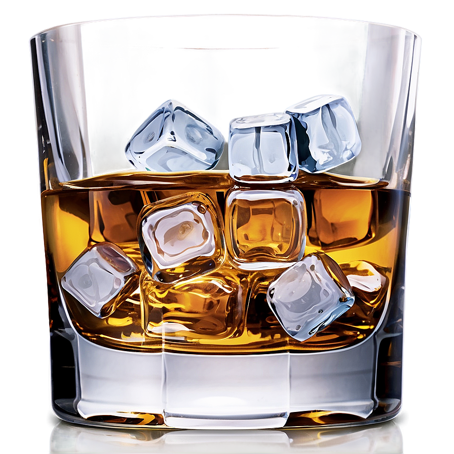 Whisky With Ice Cubes Png 06262024 PNG image