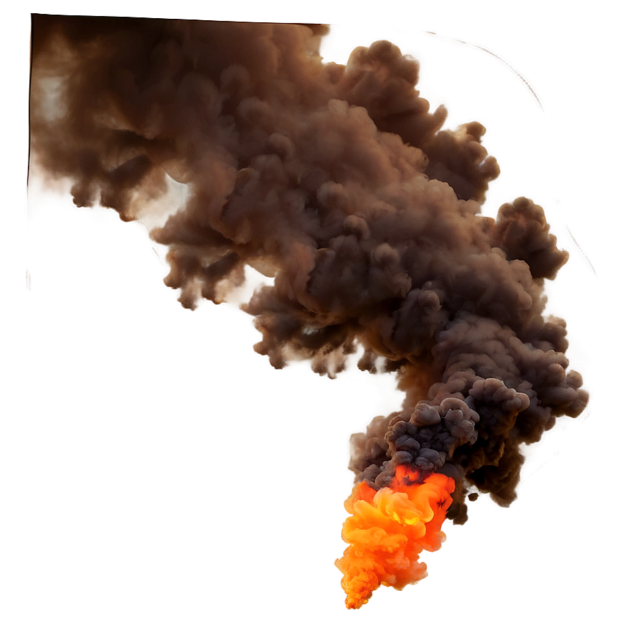 Whispering Orange Smoke Png 32 PNG image