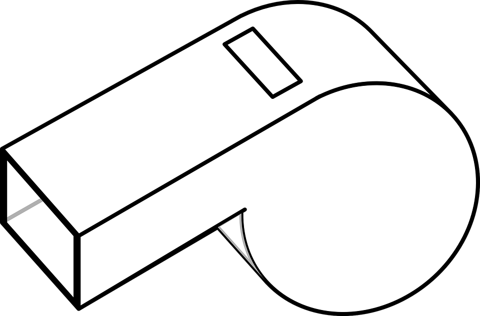 Whistle Outline Vector Illustration PNG image