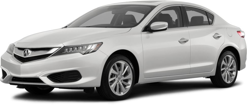 White Acura Sedan Profile View PNG image