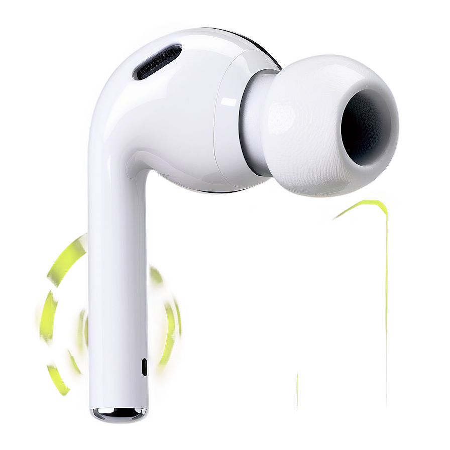 White Airpods Earphones Png 15 PNG image