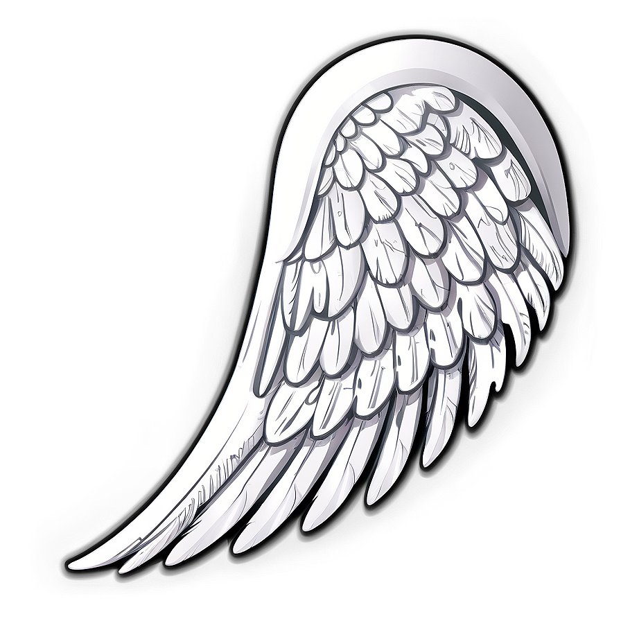 White Angel Wings Image Png 05042024 PNG image