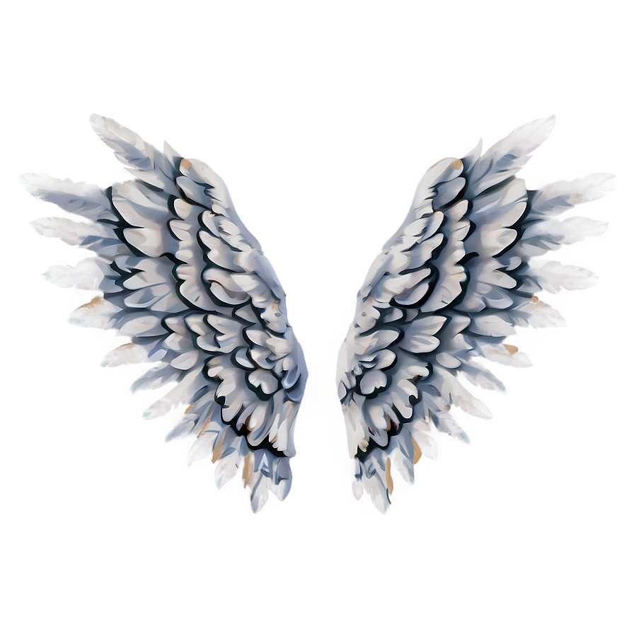 White Angel Wings Image Png 05042024 PNG image