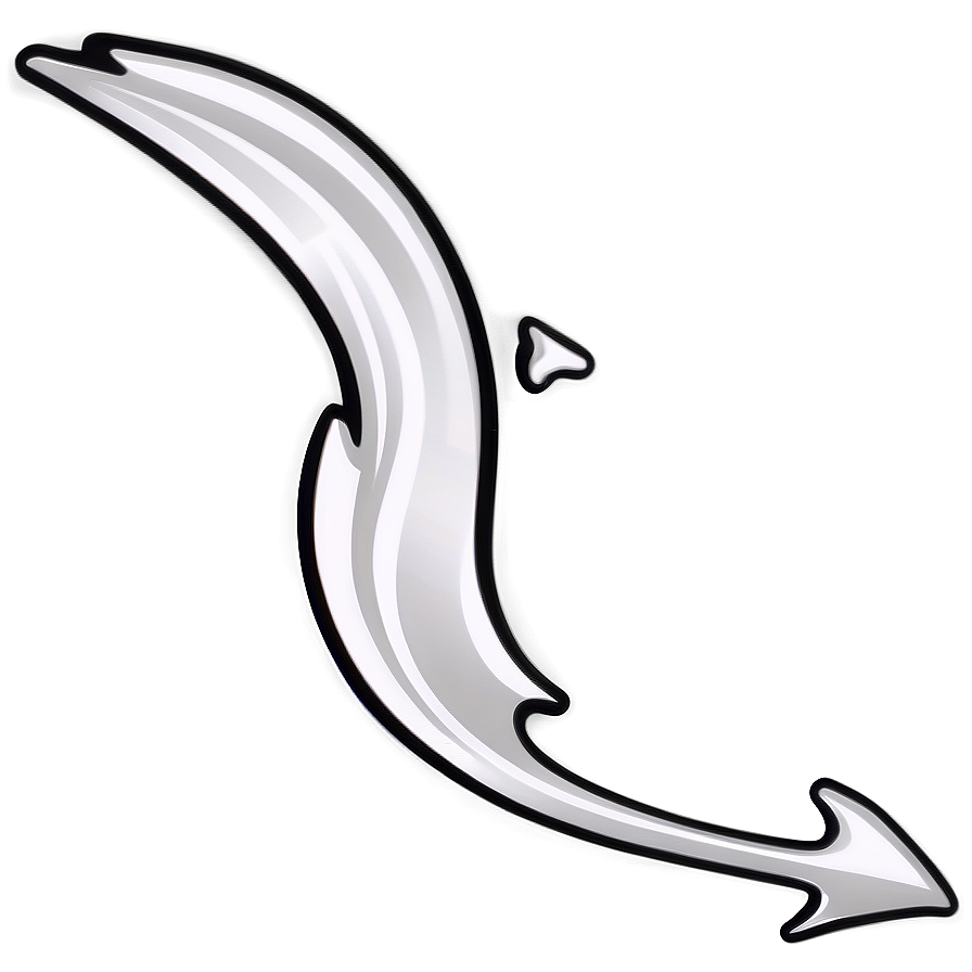White Arrow Clipart Png 05042024 PNG image