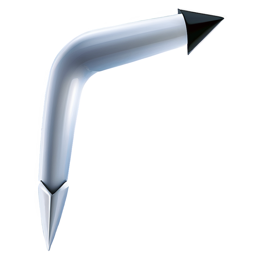 White Arrow Pointer Png Khq PNG image
