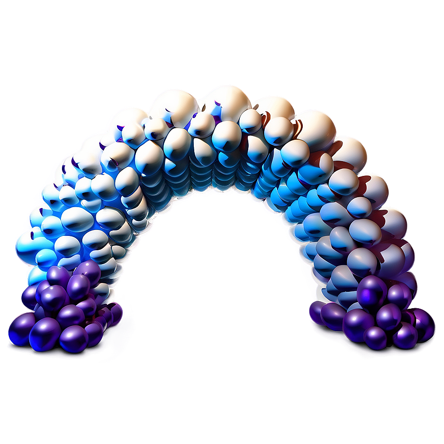 White Balloon Arch Png 4 PNG image