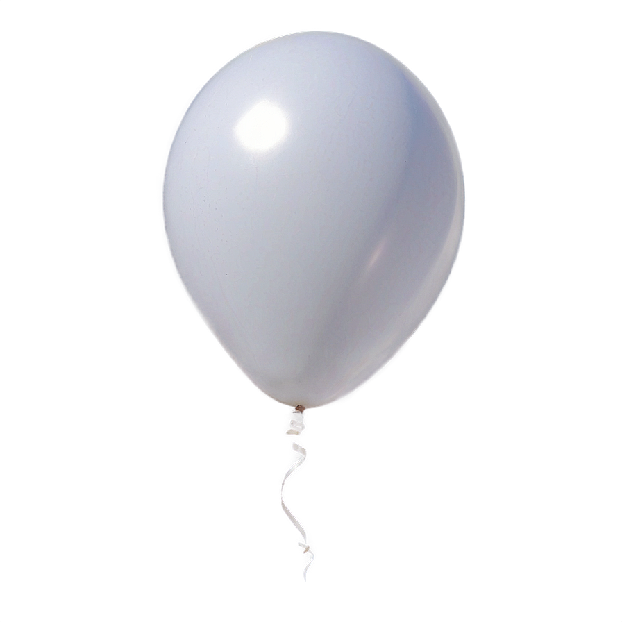 White Balloon Art Png 15 PNG image