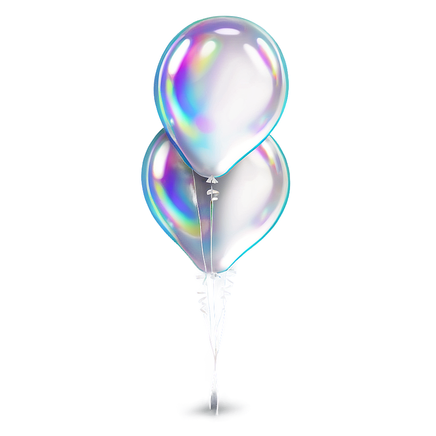 White Balloon Bunch Png Wqo PNG image