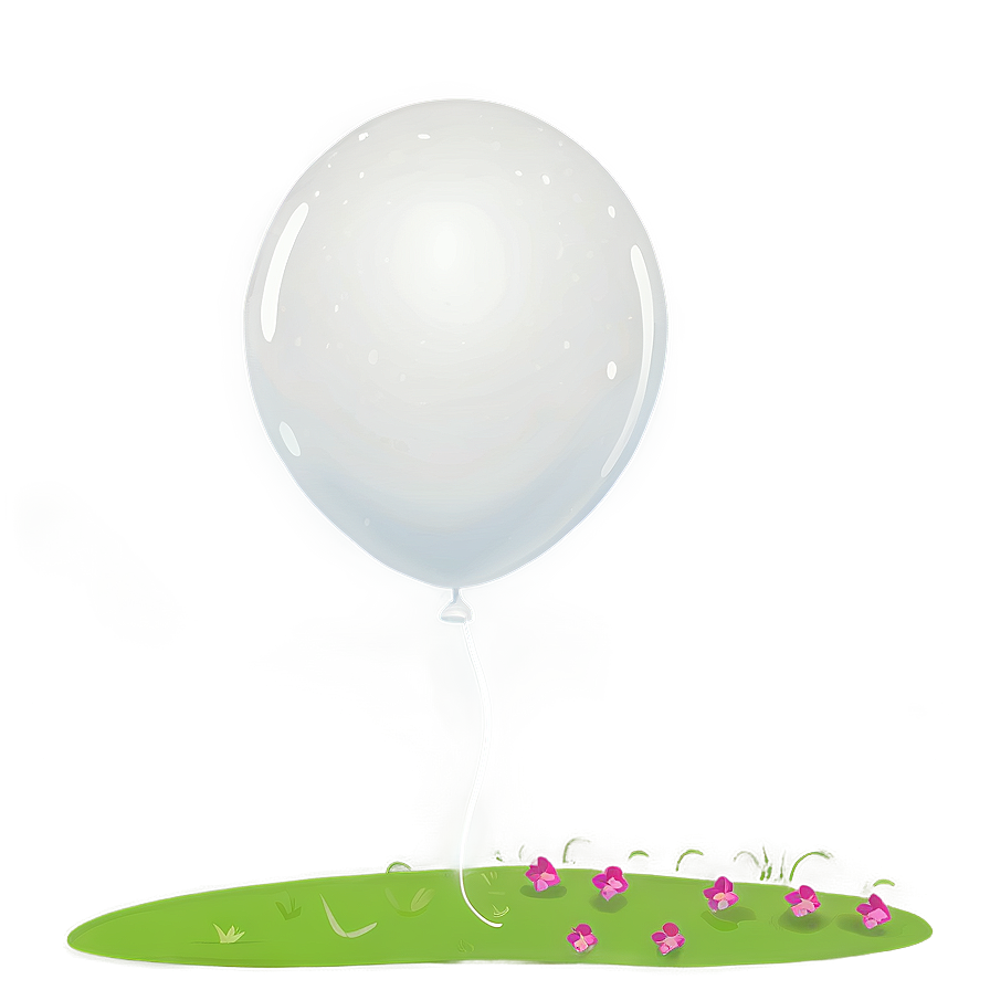 White Balloon Clipart Png Whp96 PNG image