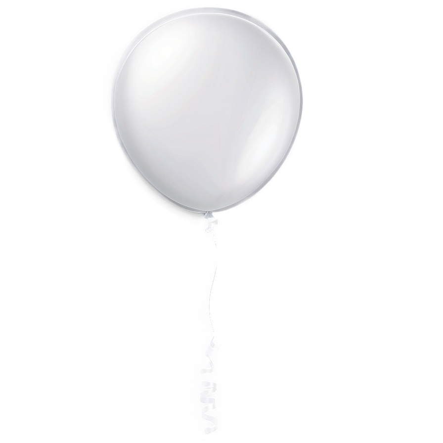 White Balloon For Design Png Bsc PNG image