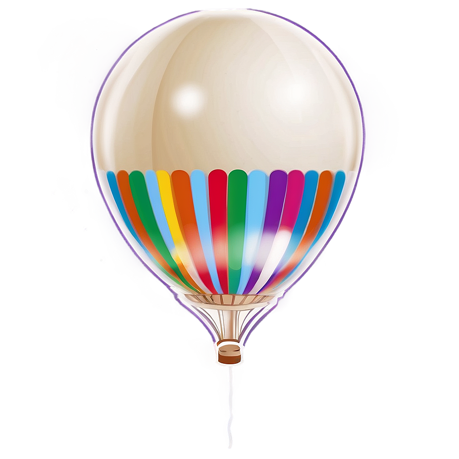 White Balloon Graphic Png 1 PNG image